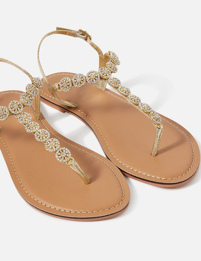 Sparkle Flat Toe Thong Sandals 2 of 4