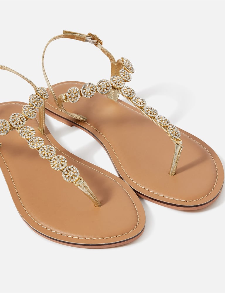 Sparkle Flat Toe Thong Sandals