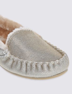 Sparkle store moccasin slippers