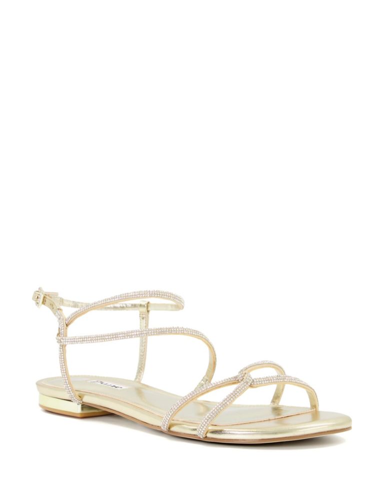 Sparkle Strappy Flat Sandals 2 of 4