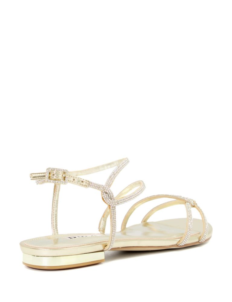 Sparkle Strappy Flat Sandals 4 of 4