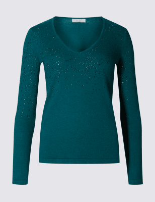 marks and spencer sparkle jumper