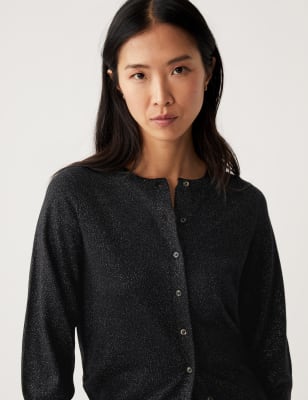 Girls black sparkly on sale cardigan