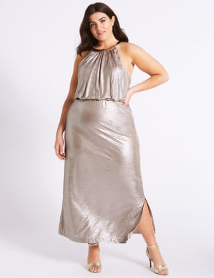 sparkly metallic dress