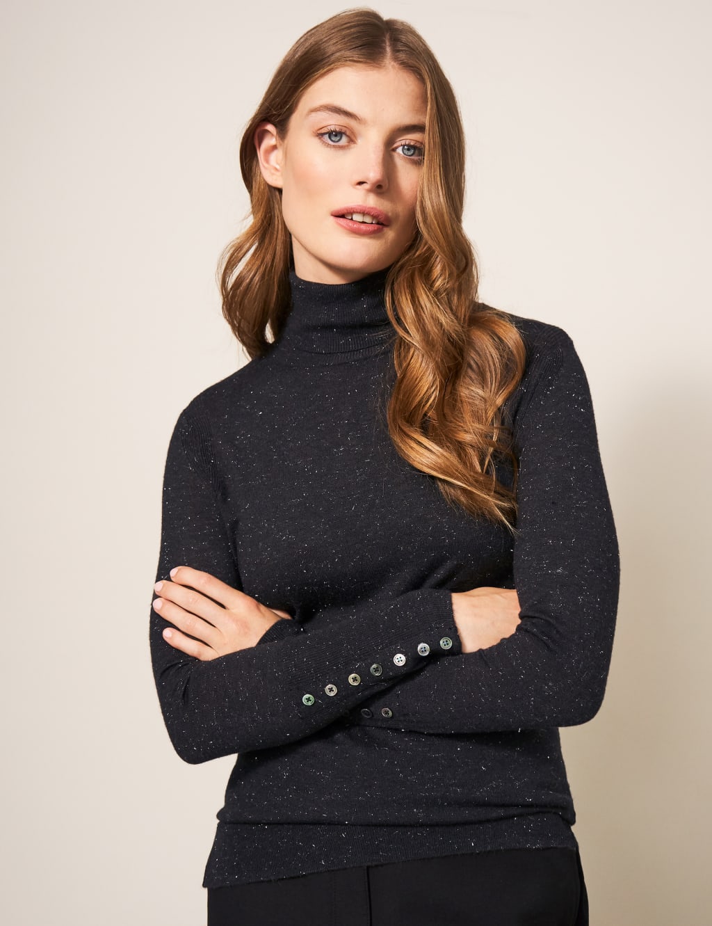 Sparkly polo neck online