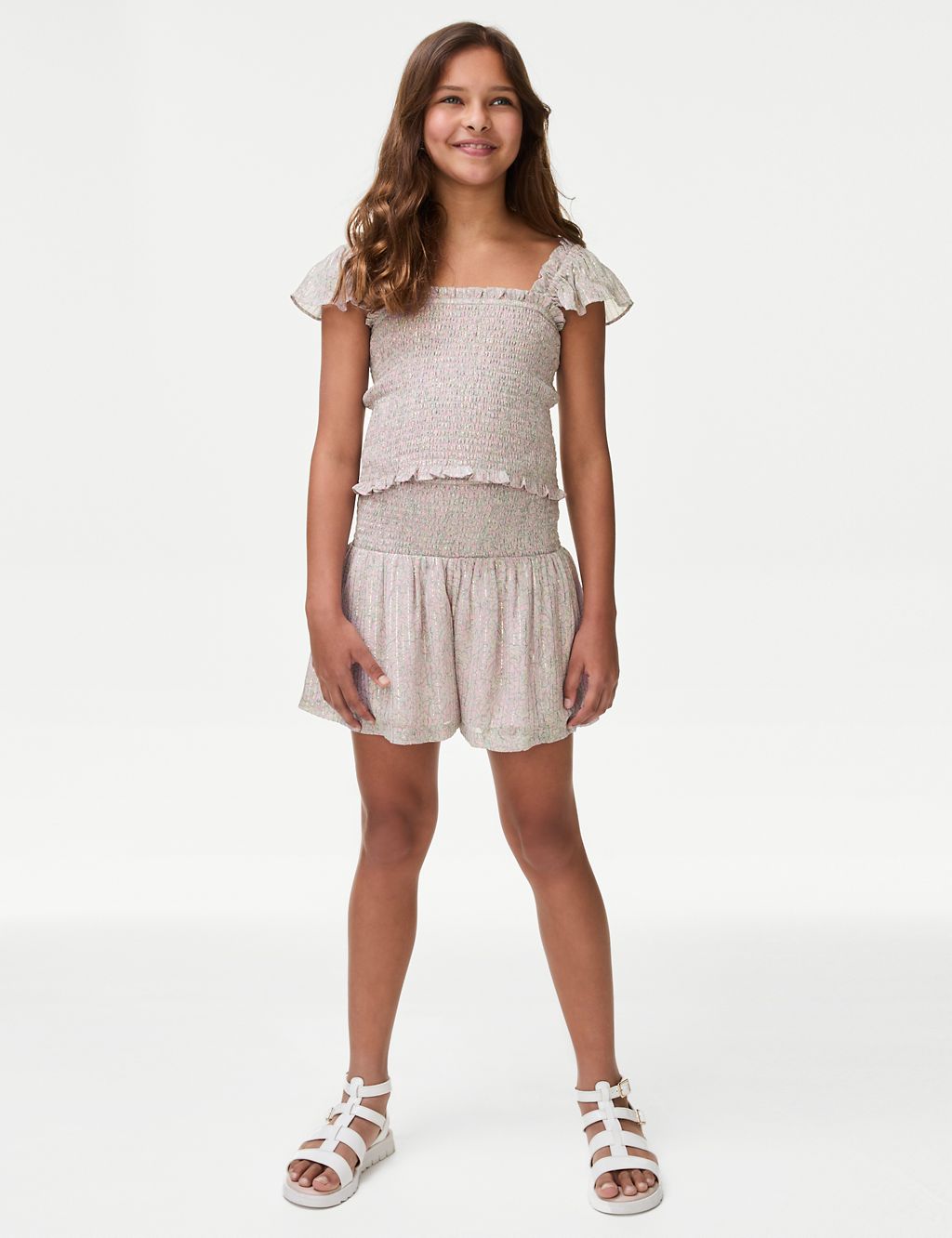 Sparkly Shirred Top (6-16 Yrs) 2 of 5