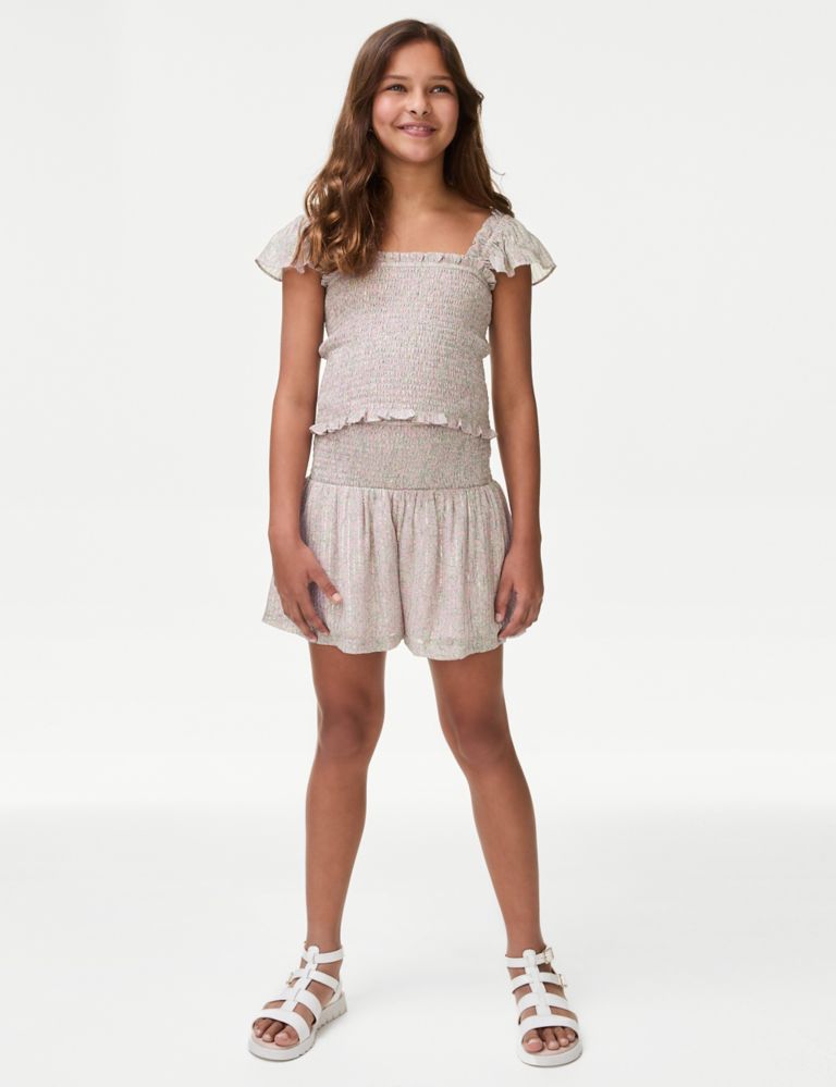 Sparkly Shirred Top (6-16 Yrs) 3 of 5