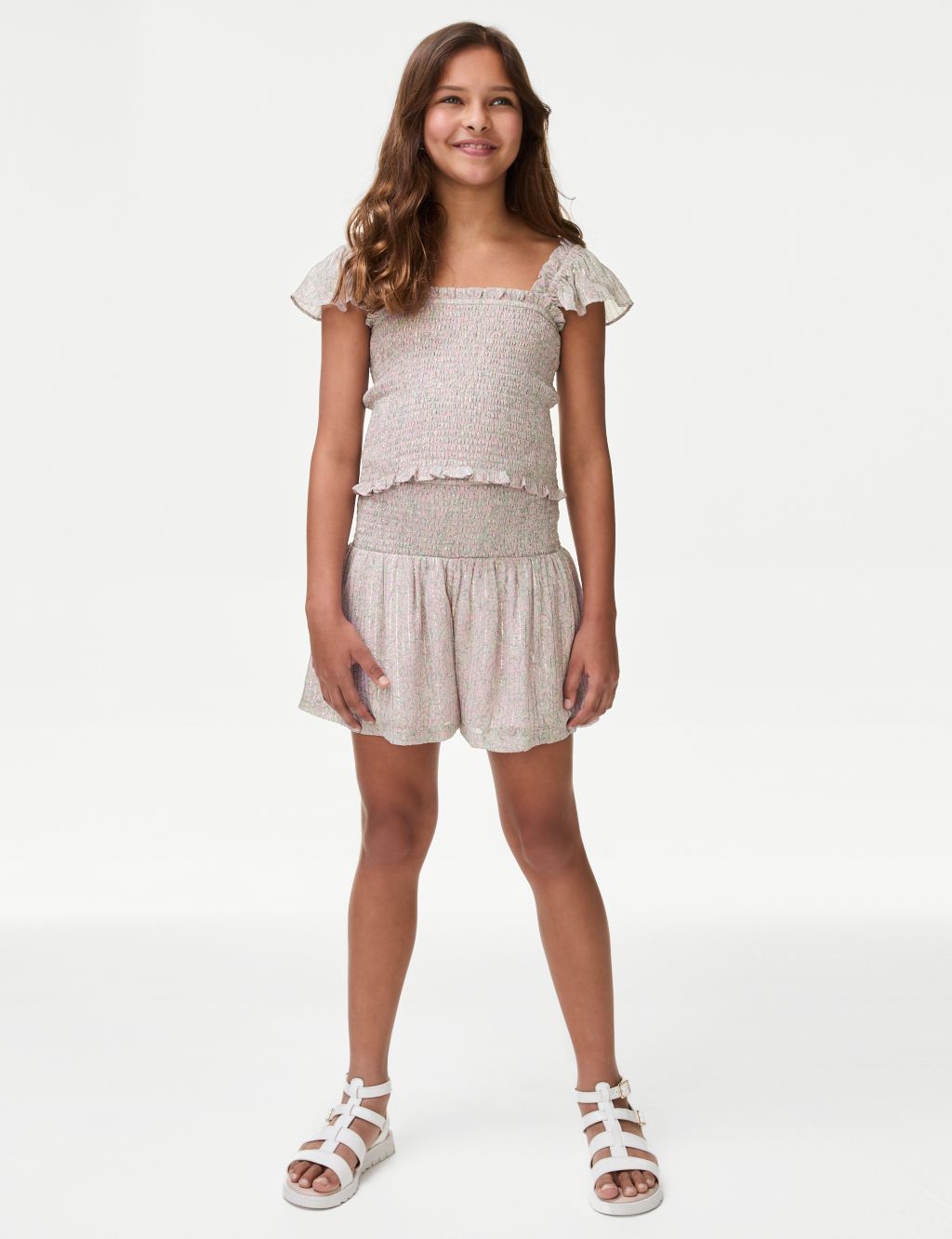 Sparkly Shirred Top (6-16 Yrs) 2 of 5