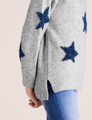 marks and spencer girls jumpers