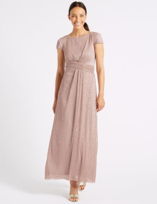 Metallic maxi hot sale dress uk