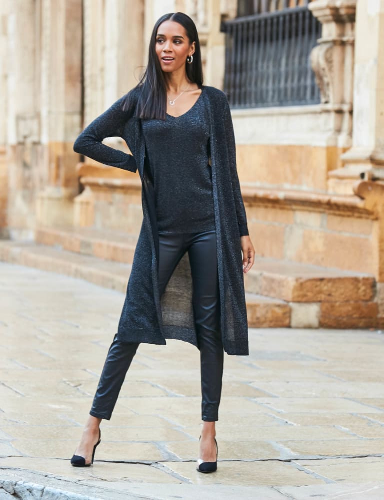 M&s long sale black cardigan