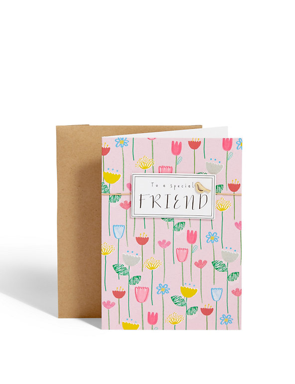 Special Friend Floral Card Image 1 of 2
