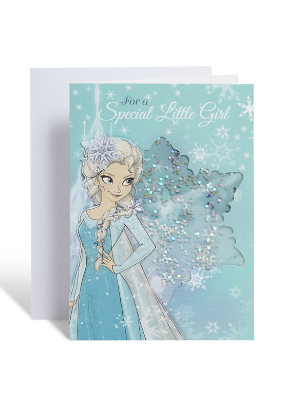 Special Little Girl Elsa Frozen Christmas Card Image 1 of 2