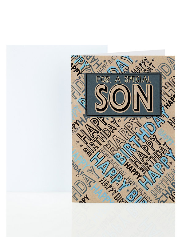 Special Son Birthday Card Image 1 of 2