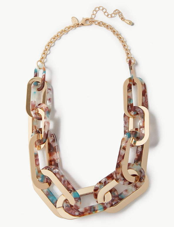 Speckled Double Link Necklace Image 1 of 1