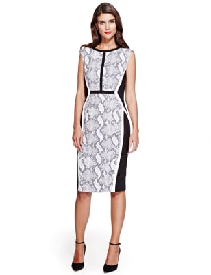 Faux snakeskin cheap dress