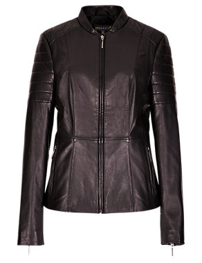 Speziale Leather Panelled Jacket Image 2 of 4
