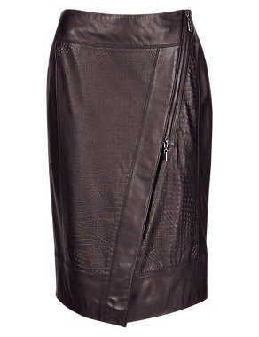 Speziale Leather Pencil Skirt | Per Una | M&S