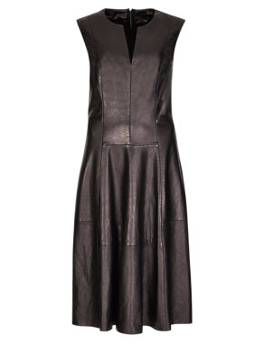 Speziale Leather Skater Dress Image 2 of 4