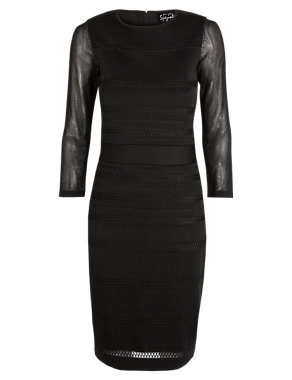 Speziale Panelled Pointelle Bodycon Dress Image 2 of 7