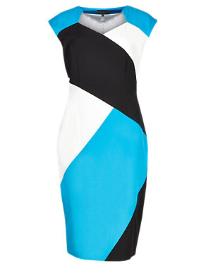 Speziale Petite Colour Block Shift Dress with Modal Image 2 of 6