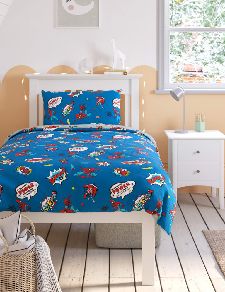 Spider-Man™ Comic Cotton Blend Bedding Set 1 of 4