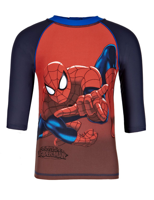 Spider-Man™ Raglan Sleeve Rash Vest (1-7 Years) Image 1 of 2