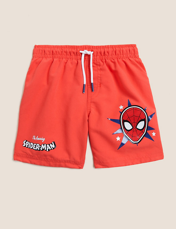 £ 18 Marks & Spencer Spider-Man Swim Shorts Edad 11-12/13-14 RRP £ 16