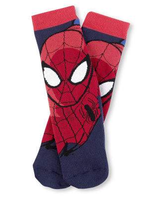 Spider Man Terry Slipper Socks M S