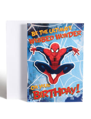 Download Birthday Card Spiderman - Card Design Template