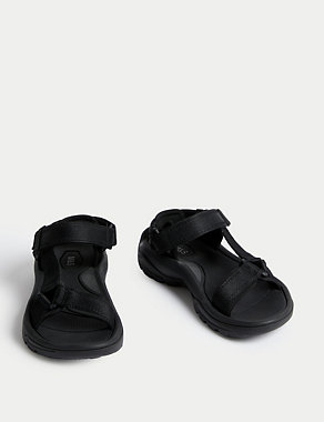 Sporty Ankle Strap Flat Sandals Image 2 of 3