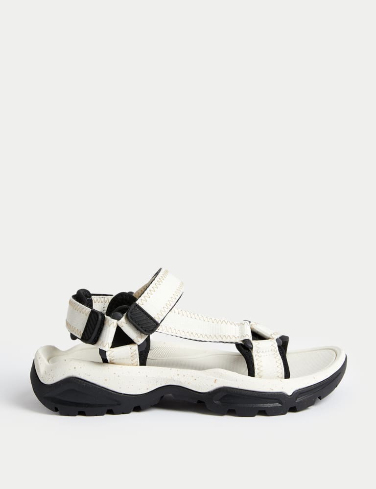 Sporty Ankle Strap Flat Sandals