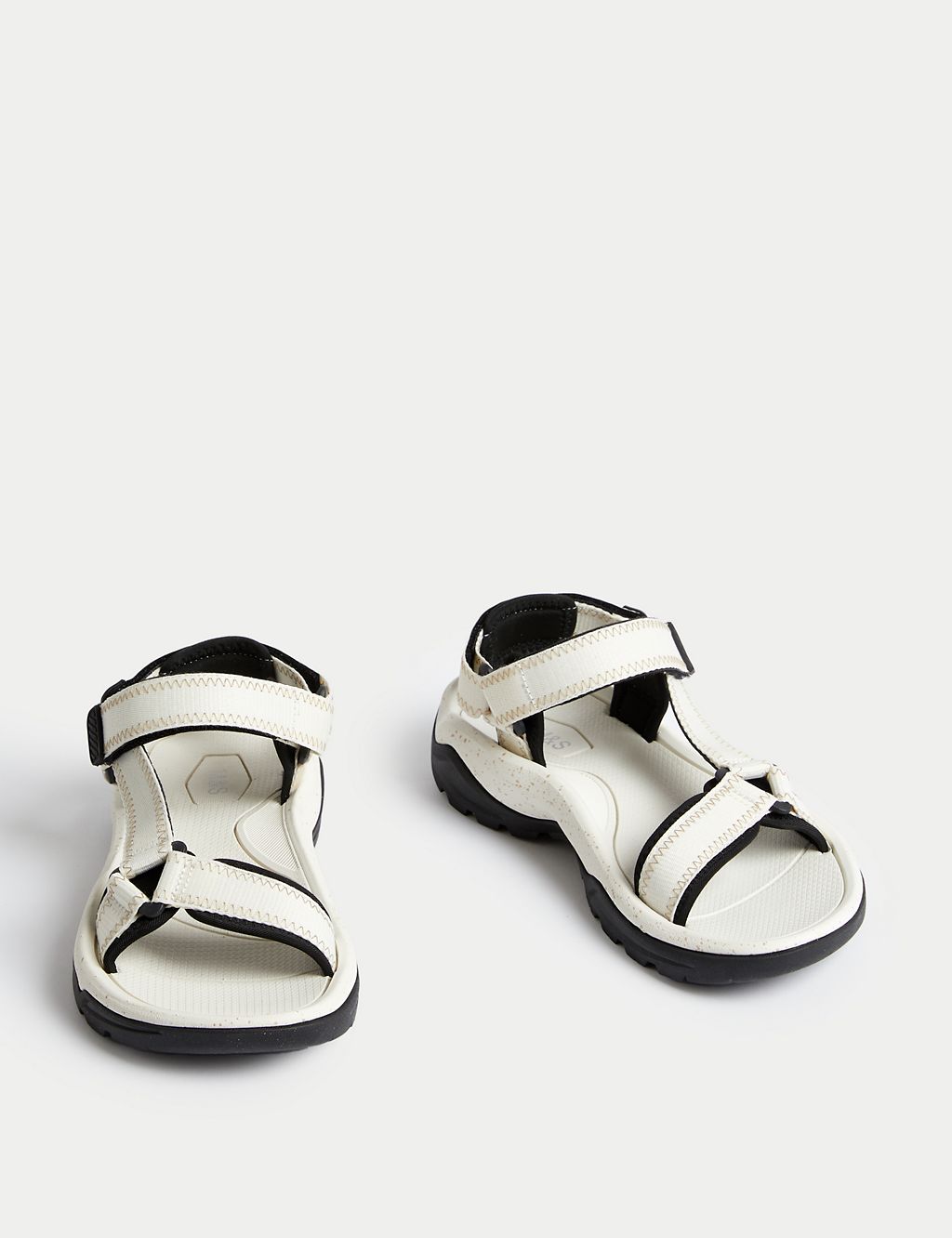 Sporty Ankle Strap Flat Sandals 1 of 3