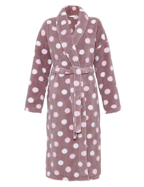 Spotted & Belted Dressing Gown Image 2 of 4