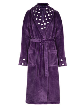 Spotted & Belted Dressing Gown Image 2 of 5