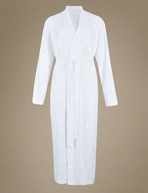 Spotted Belted Dressing Gown Image 2 of 4