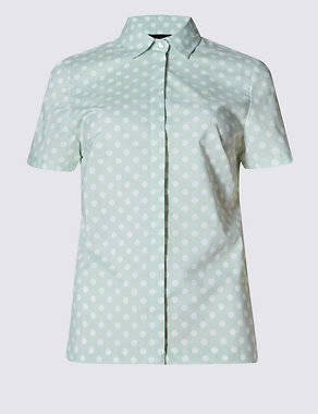 Spotted Boxy Shirt Image 2 of 3