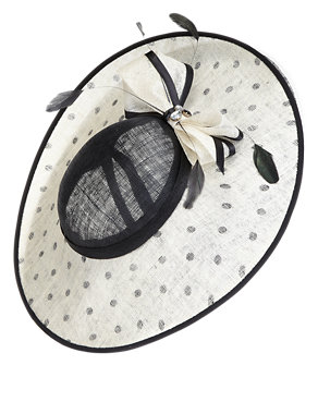 Spotted Double Brim Fascinator Image 2 of 4