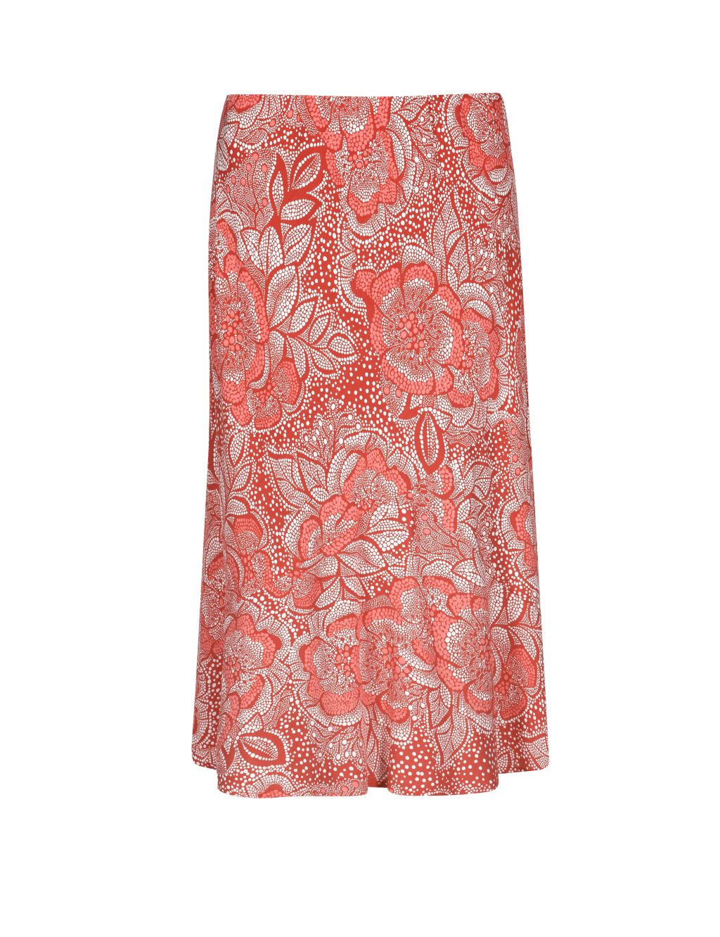 Spotted Floral Fit & Flare Long Skirt 1 of 5