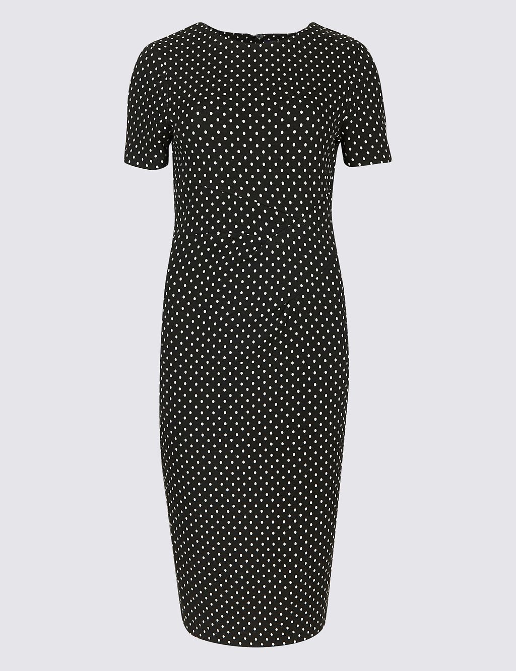 Spotted Half Sleeve Pencil Dress 1 of 5