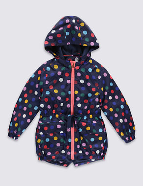 Spotted Hooded Mac with Stormwear™ (1-7 Years) Image 2 of 3