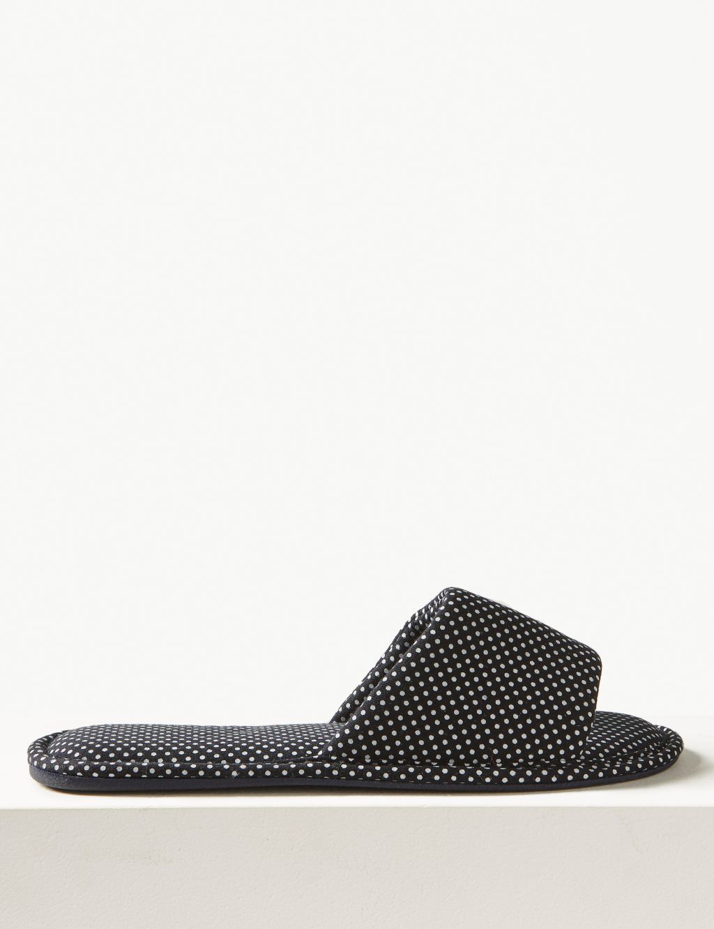 Spotted Open Toe Mule Slippers 1 of 6