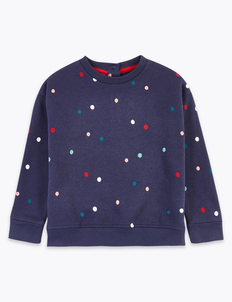 Spotted Print Sweatshirt (3 Months - 7 Years) 2 of 4