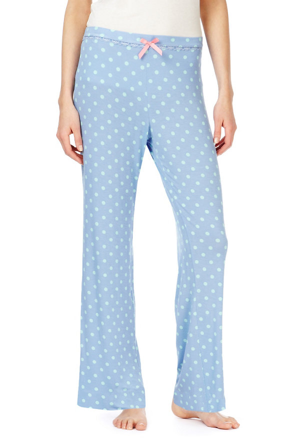 Spotted Pyjama Bottoms Image 1 of 1