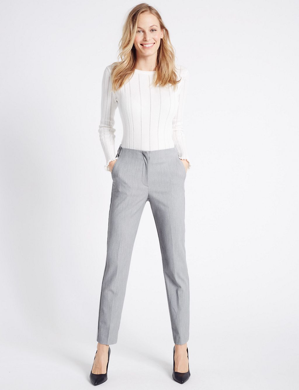 Spotted Slim Leg Trousers 3 of 6