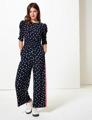 marks and spencer navy jumpsuit