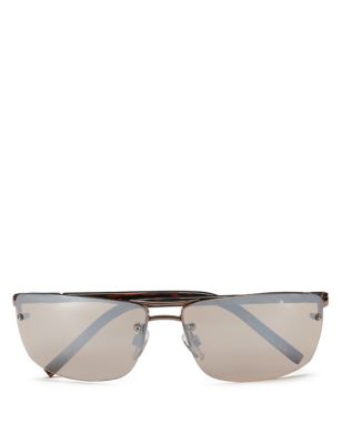 Sprung Hinges Rimless Sunglasses Image 1 of 2