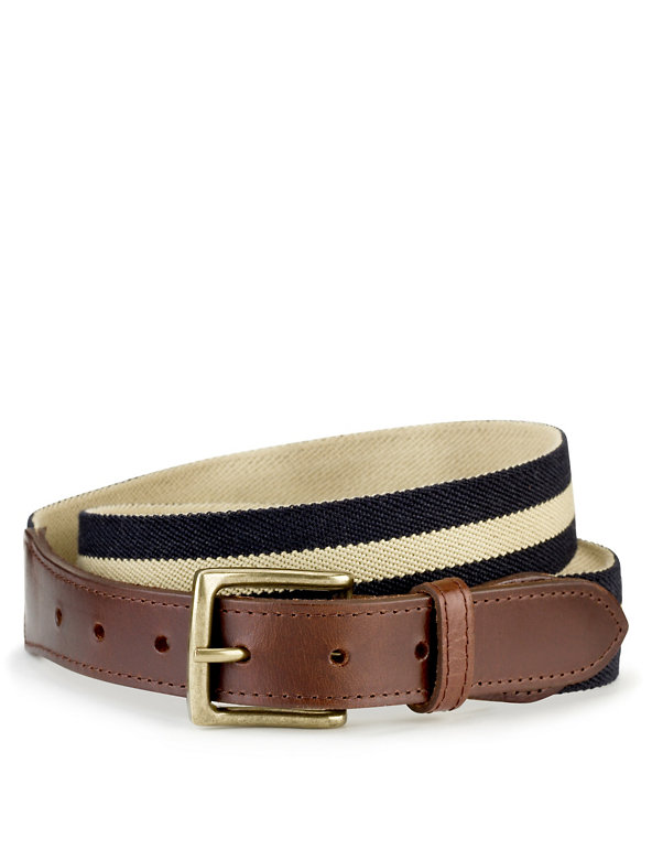 Square Buckle Stretch Web Belt Image 1 of 1