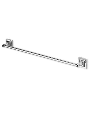 square chrome towel rail