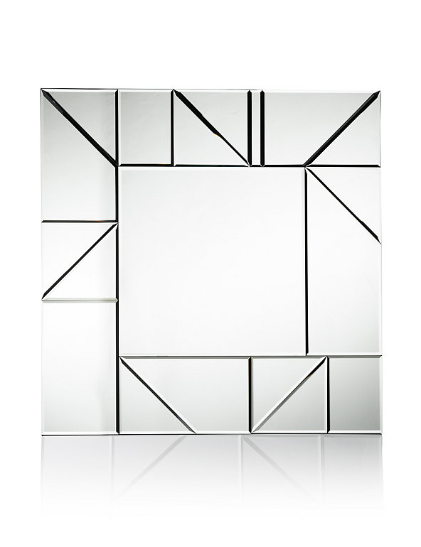 Square Cut Lines Mirrored Wall Art M S, Square Cut Out Mirrors